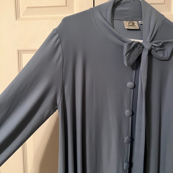 ‼️SOLD‼️ Sew Me Adorable. Dusty Blue dress - Picture 3 of 4